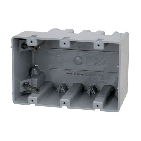 3 gang steel electrical box|3 gang adjustable electrical box.